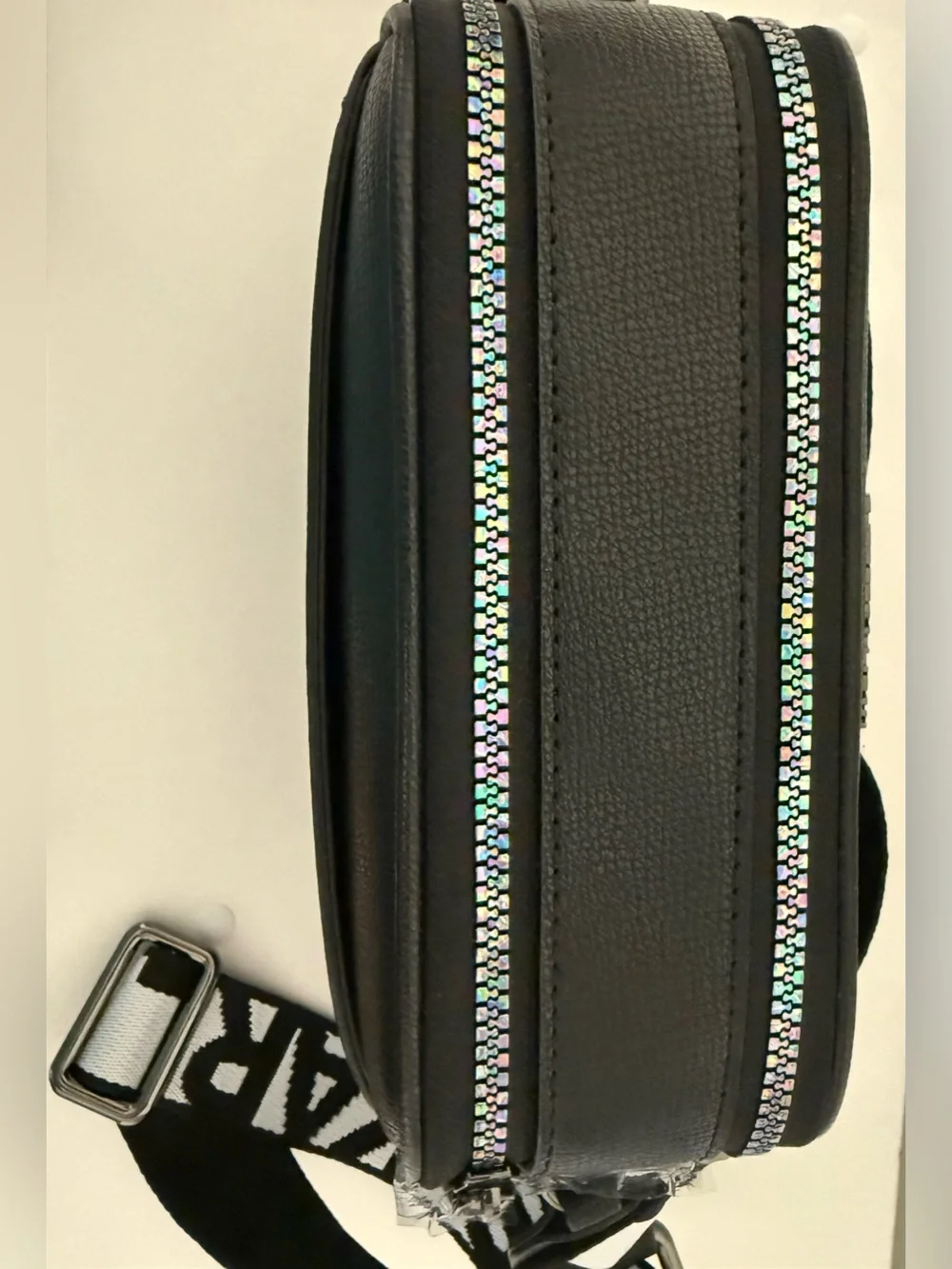 Karl Lagerfeld Black Crossbody Bag with Iridescent Accent NWT